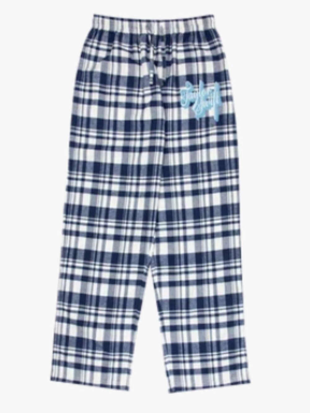 Taylor Swift Navy and White Fearless (Taylor's Version) Flannel Pajamas Pants, L